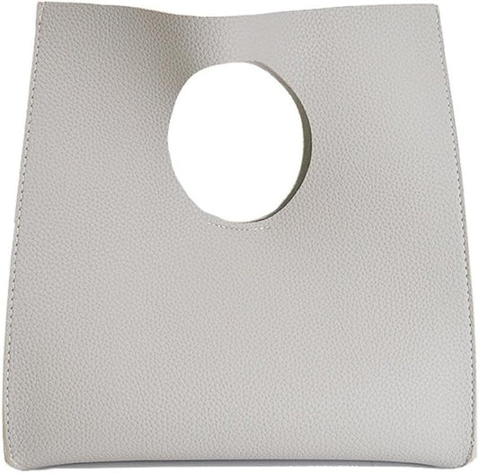 HOXIS Vintage Minimalist Style Soft Pu Leather Handbag Clutch Small Tote