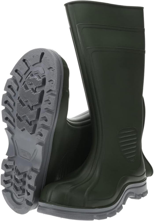 Comfort Tough Plus Green PVC Steel Toe Boots: 1 Pair
