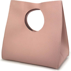 HOXIS Vintage Minimalist Style Soft Pu Leather Handbag Clutch Small Tote